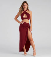 All Night Plunge Halter Top